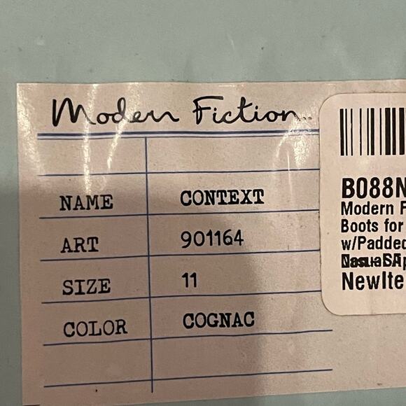 Modern Fiction Men's Casual Leather Cognac Brown Non Slip Boot Size 11 NEW - Picture 9 of 11